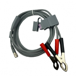 Cable – 3.0m Car Battery (Croc Clips) to Hirose 6pin